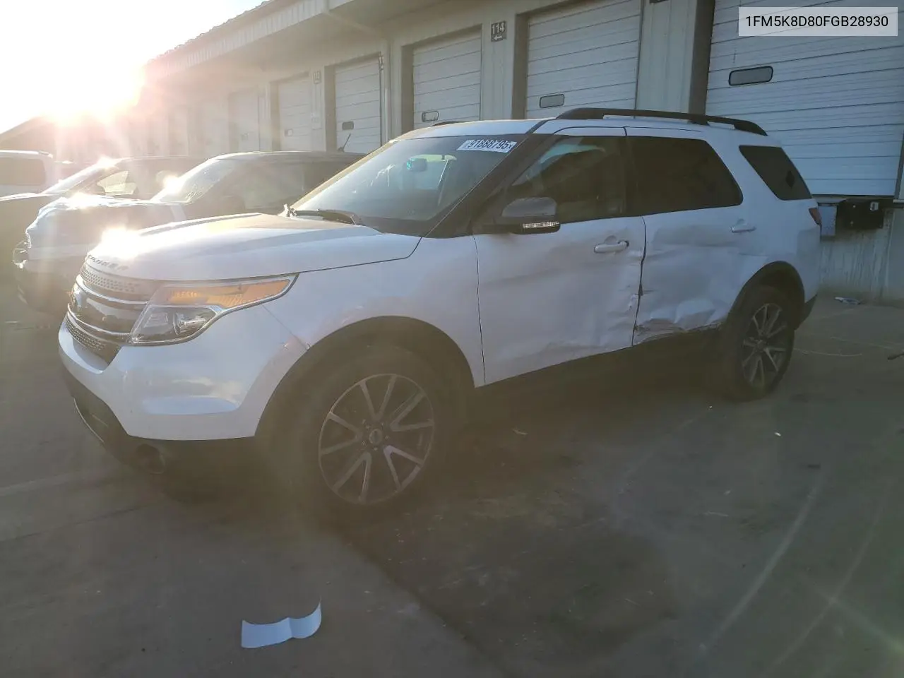 1FM5K8D80FGB28930 2015 Ford Explorer Xlt