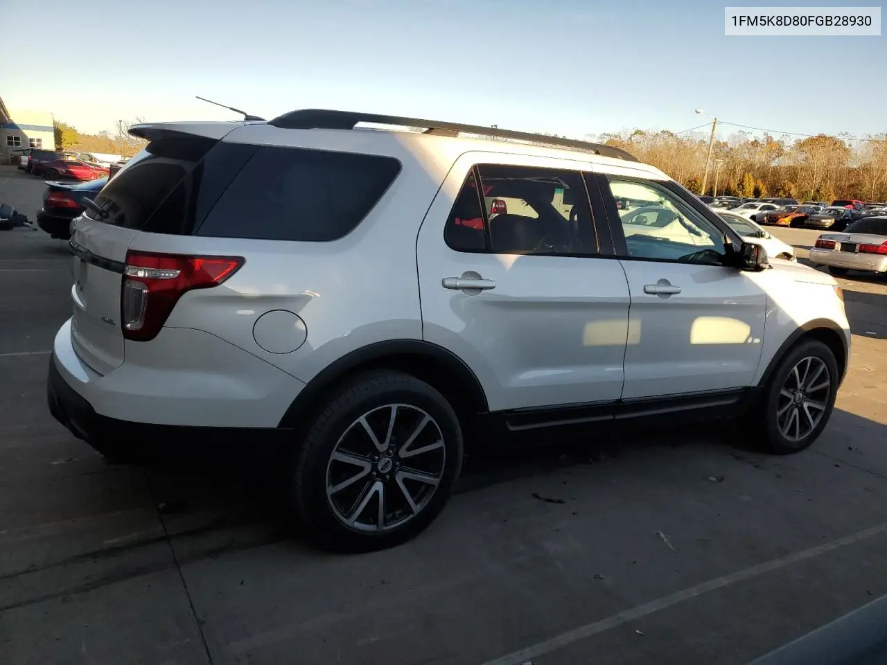 1FM5K8D80FGB28930 2015 Ford Explorer Xlt
