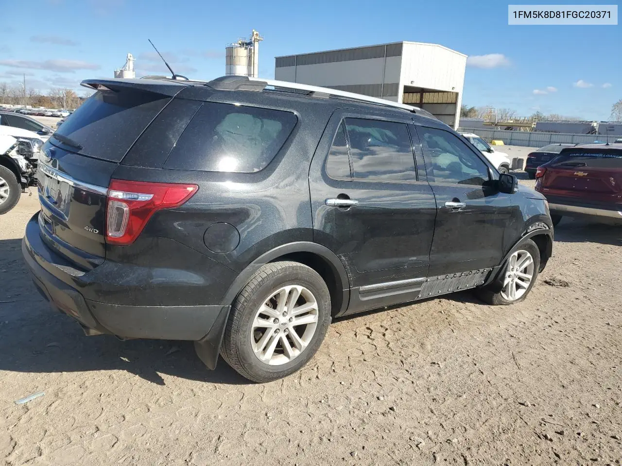 1FM5K8D81FGC20371 2015 Ford Explorer Xlt