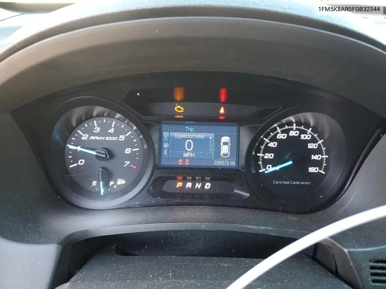 1FM5K8AR0FGB32344 2015 Ford Explorer Police Interceptor
