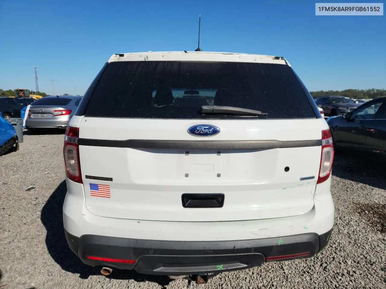 1FM5K8AR9FGB61552 2015 Ford Explorer Police Interceptor