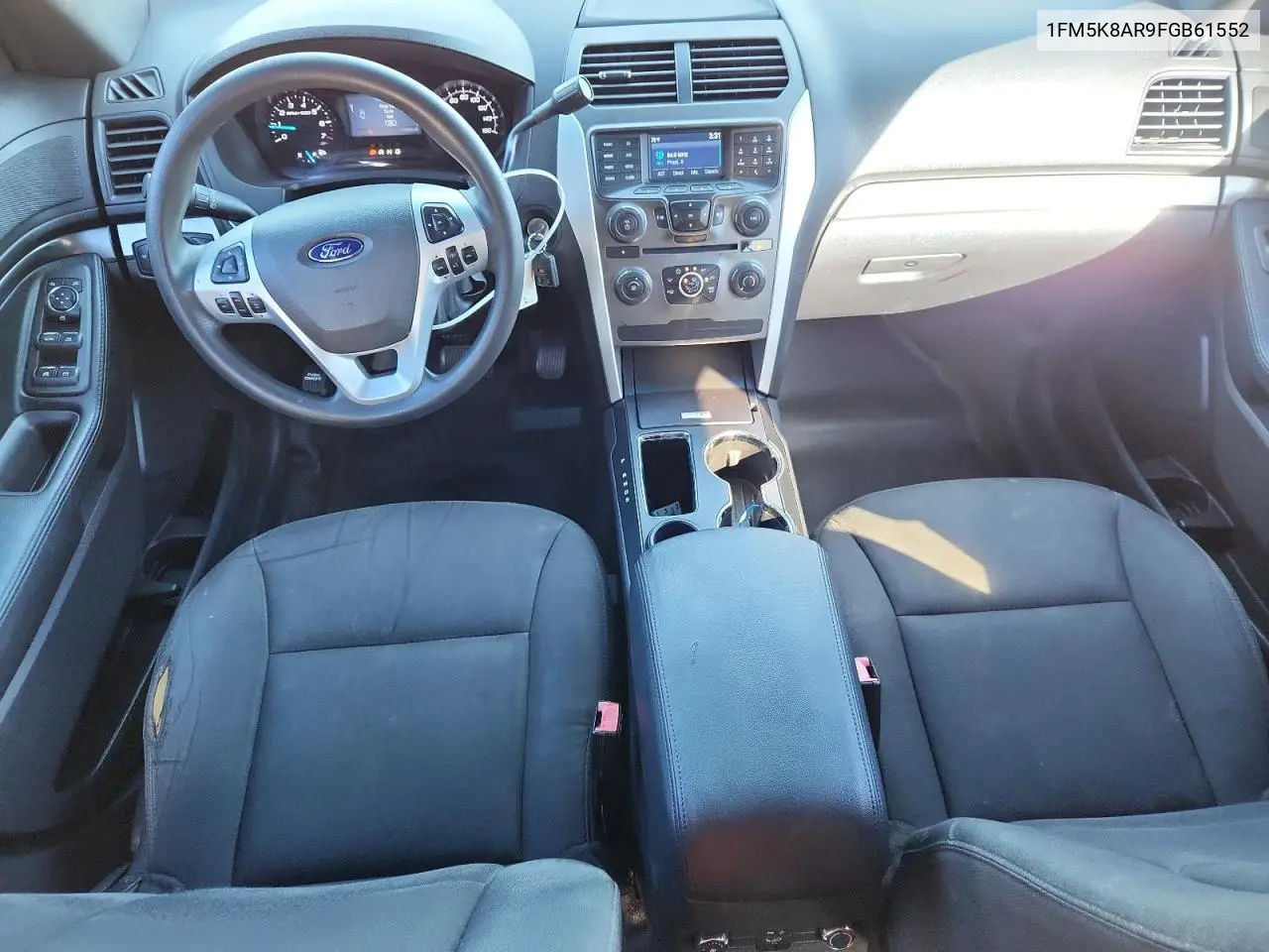 1FM5K8AR9FGB61552 2015 Ford Explorer Police Interceptor