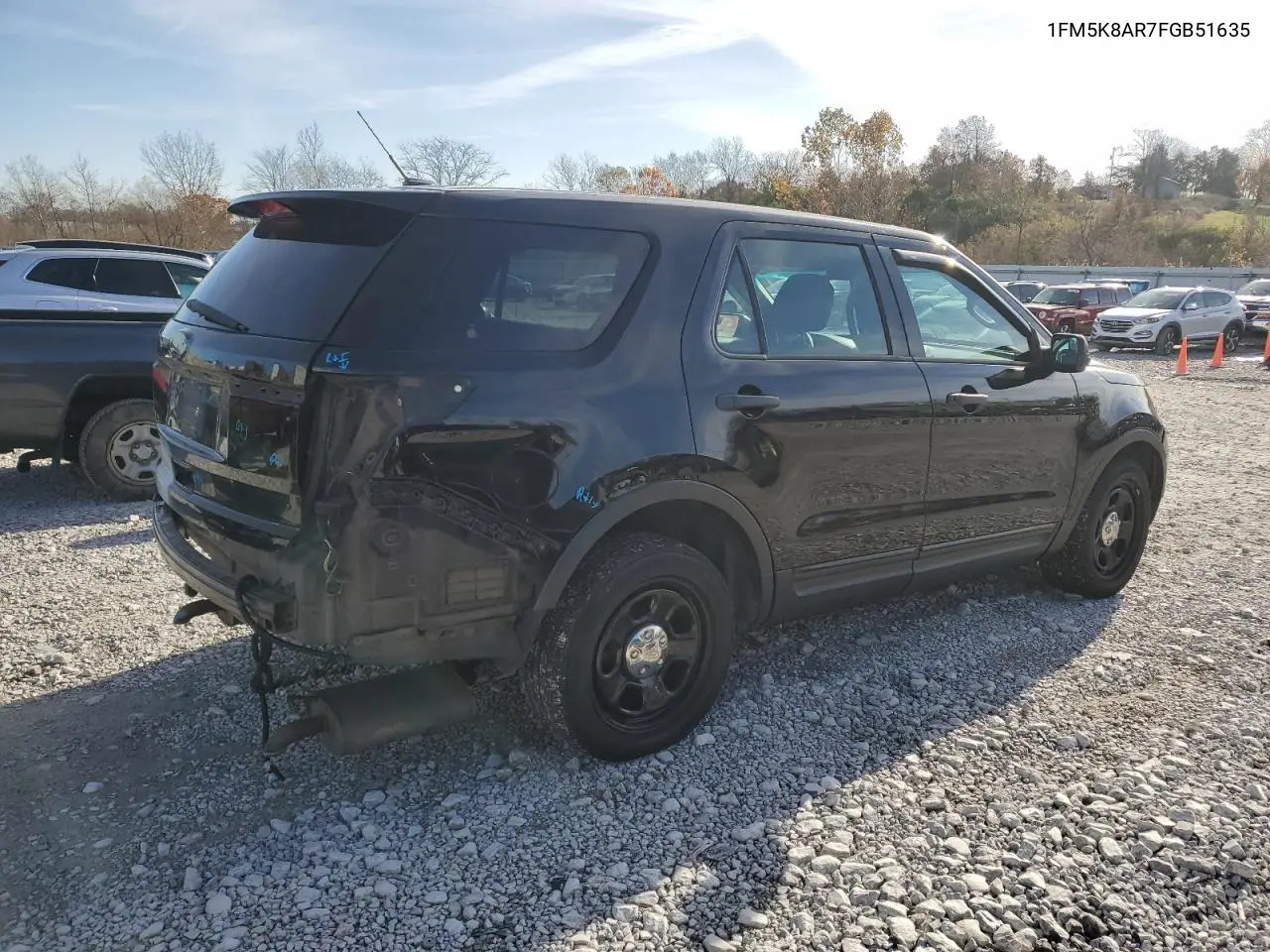 1FM5K8AR7FGB51635 2015 Ford Explorer Police Interceptor