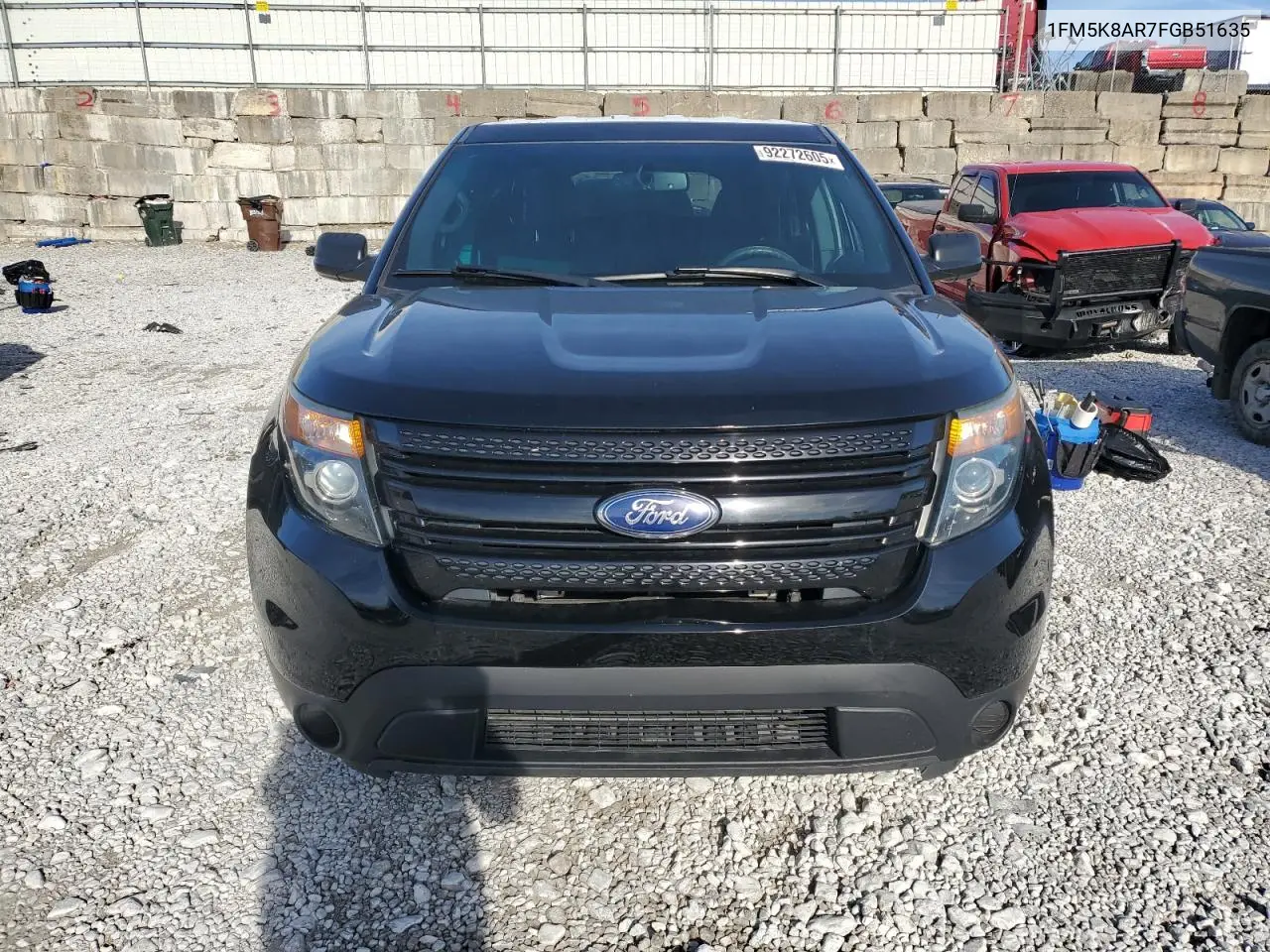 1FM5K8AR7FGB51635 2015 Ford Explorer Police Interceptor