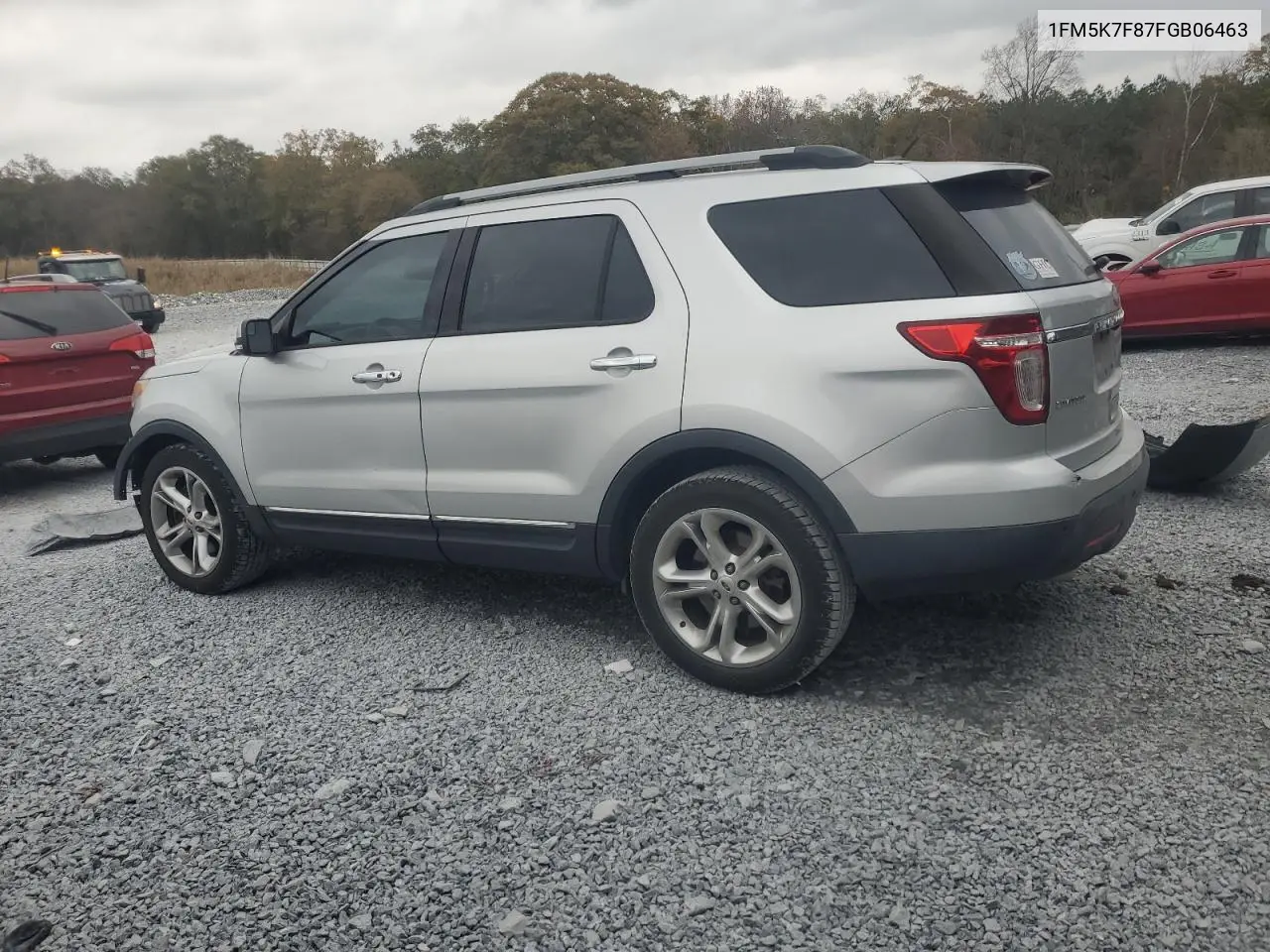 1FM5K7F87FGB06463 2015 Ford Explorer Limited