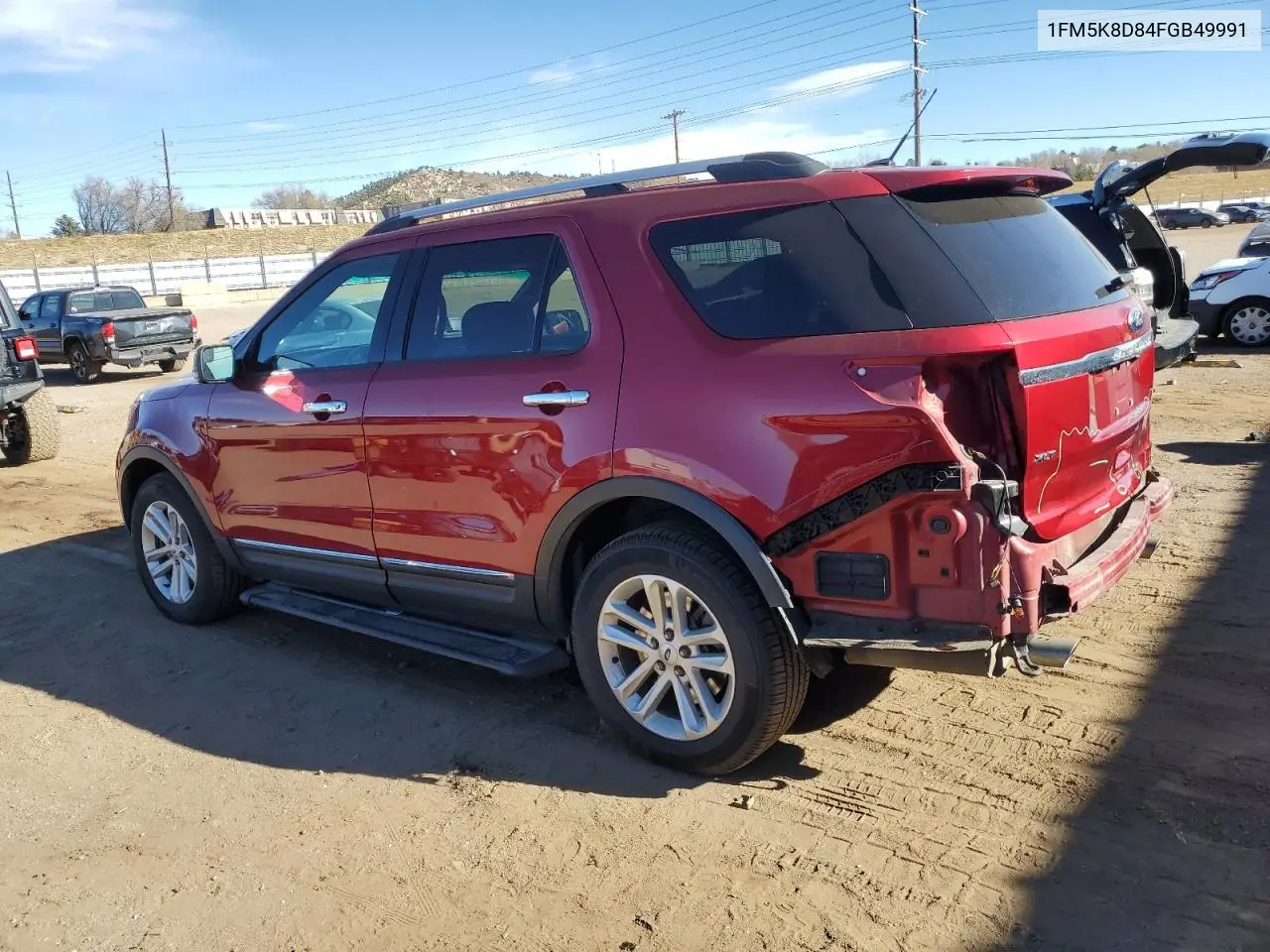 1FM5K8D84FGB49991 2015 Ford Explorer Xlt