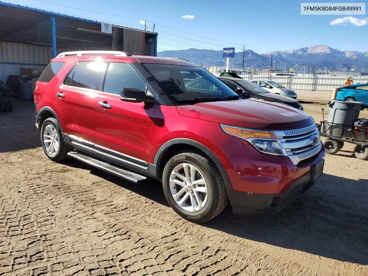 1FM5K8D84FGB49991 2015 Ford Explorer Xlt
