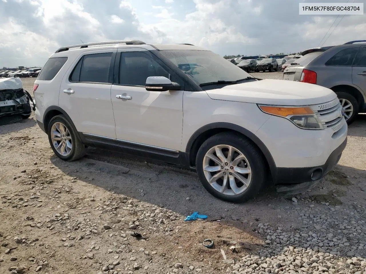 1FM5K7F80FGC48704 2015 Ford Explorer Limited
