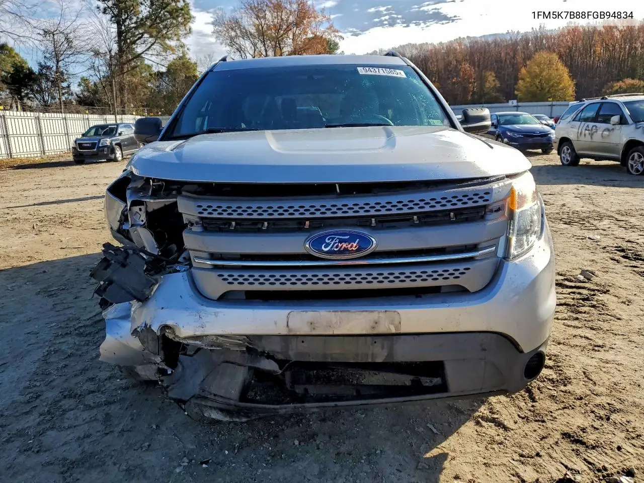 1FM5K7B88FGB94834 2015 Ford Explorer