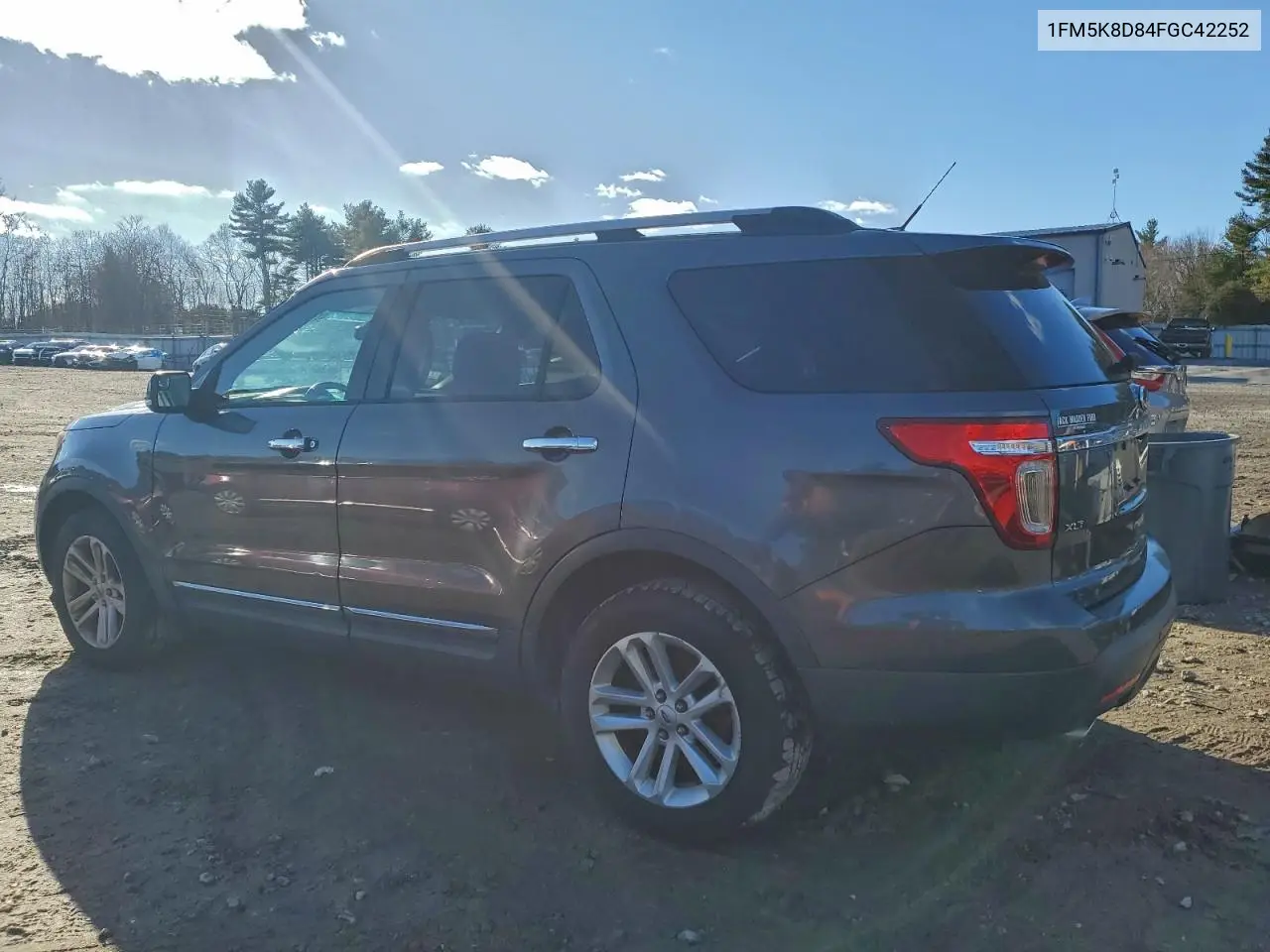 1FM5K8D84FGC42252 2015 Ford Explorer Xlt