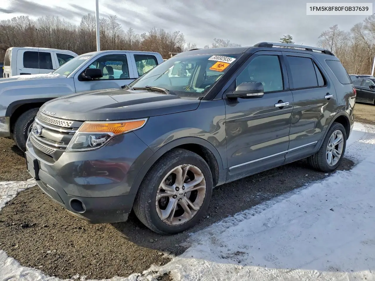 1FM5K8F80FGB37639 2015 Ford Explorer Limited