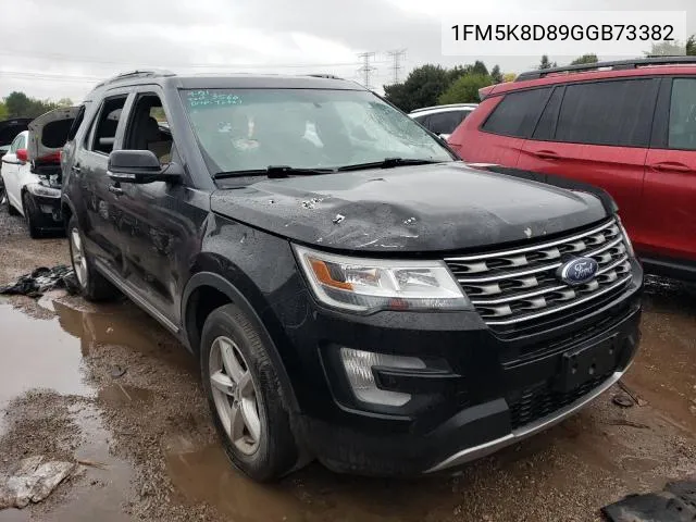 1FM5K8D89GGB73382 2016 Ford Explorer Xlt