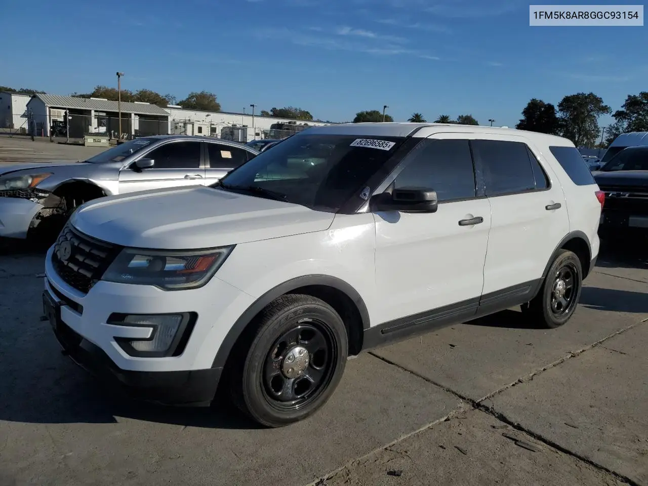 1FM5K8AR8GGC93154 2016 Ford Explorer Police Interceptor