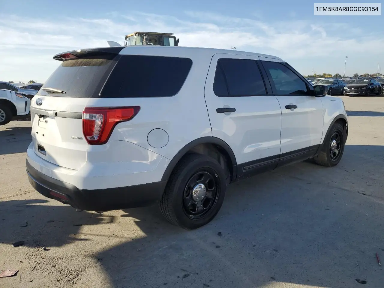 1FM5K8AR8GGC93154 2016 Ford Explorer Police Interceptor