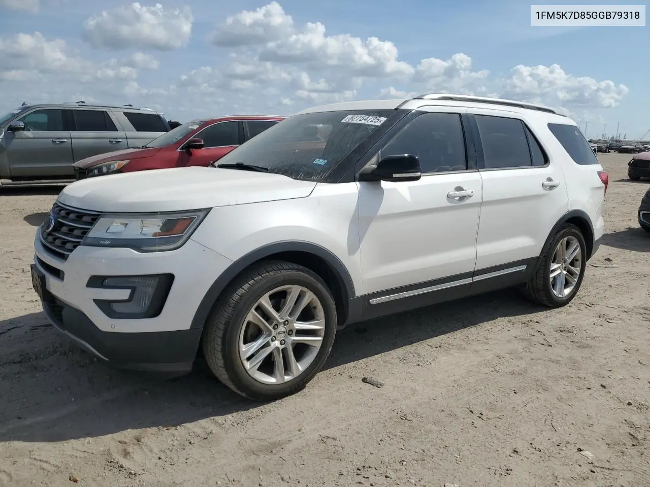 1FM5K7D85GGB79318 2016 Ford Explorer Xlt