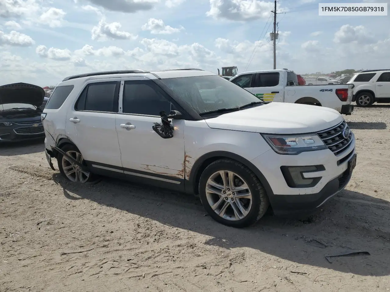1FM5K7D85GGB79318 2016 Ford Explorer Xlt