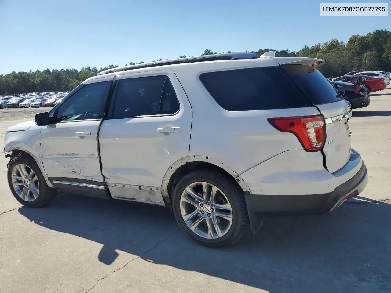 1FM5K7D87GGB77795 2016 Ford Explorer Xlt
