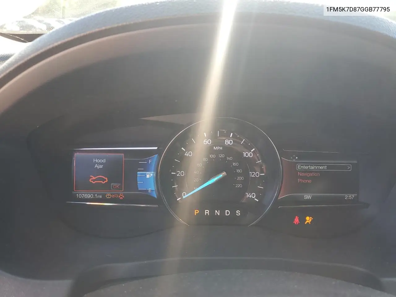 1FM5K7D87GGB77795 2016 Ford Explorer Xlt