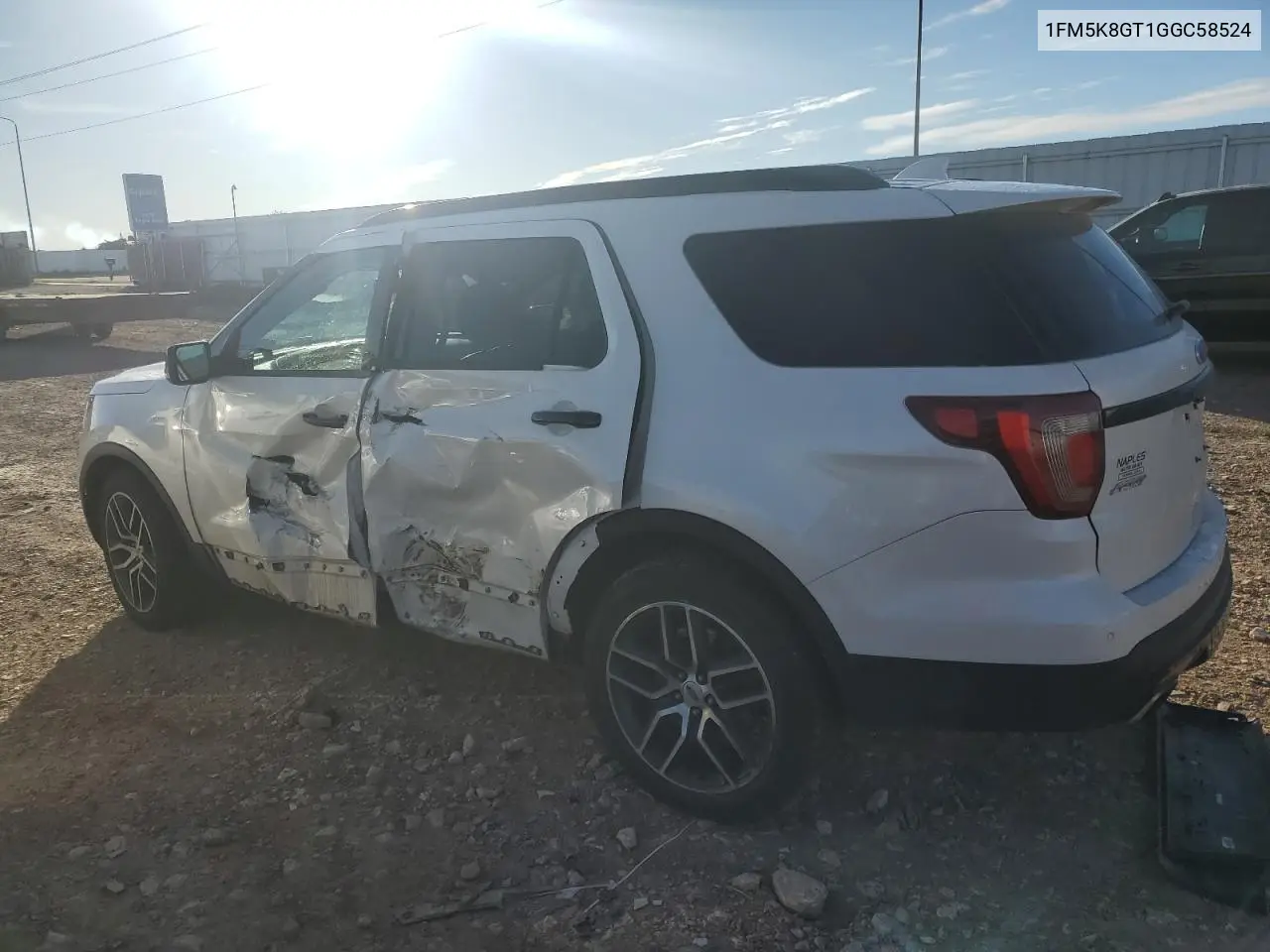 1FM5K8GT1GGC58524 2016 Ford Explorer Sport