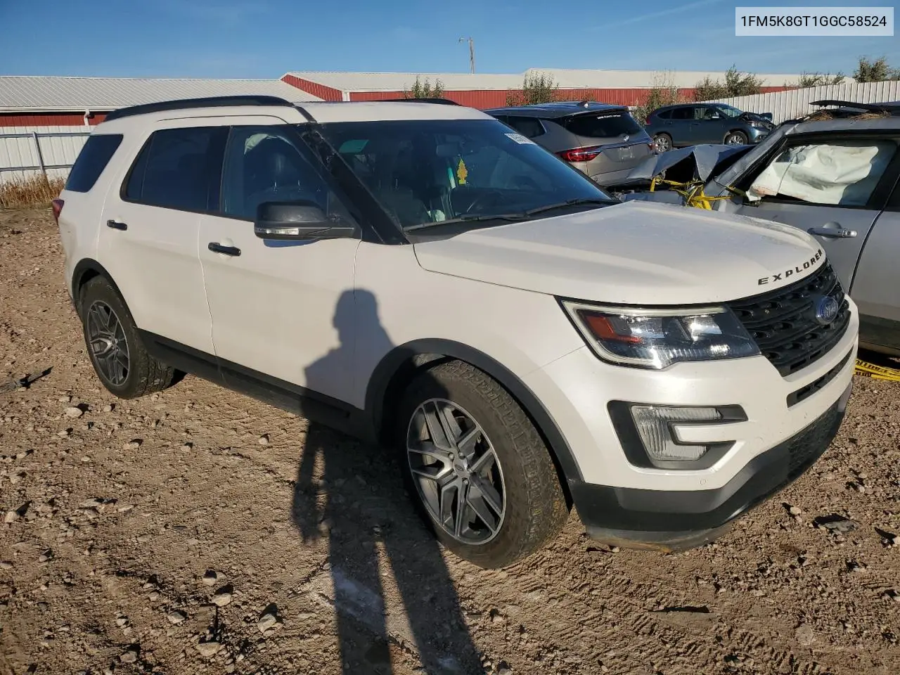 1FM5K8GT1GGC58524 2016 Ford Explorer Sport