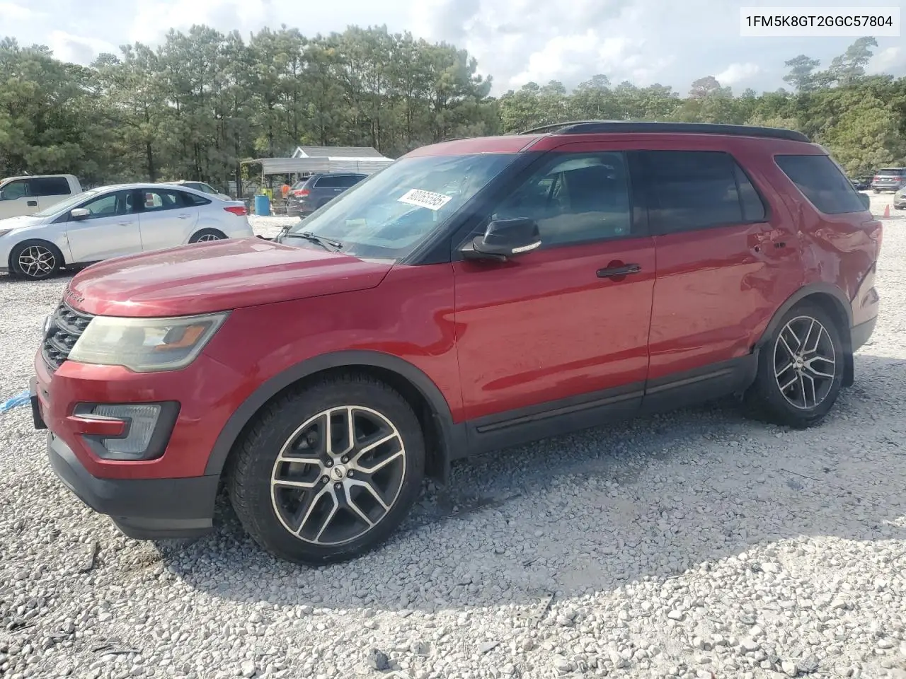 1FM5K8GT2GGC57804 2016 Ford Explorer Sport