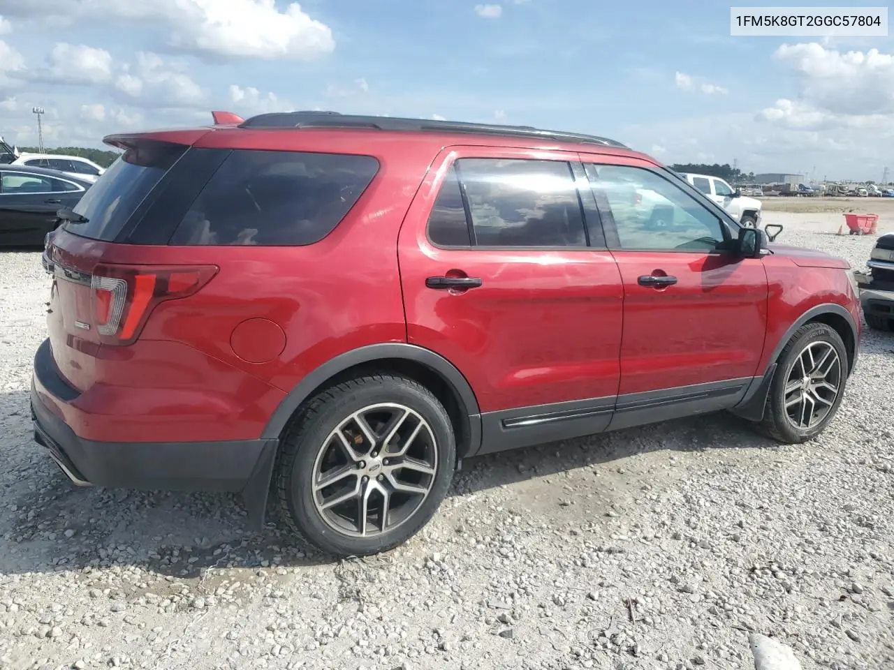 1FM5K8GT2GGC57804 2016 Ford Explorer Sport