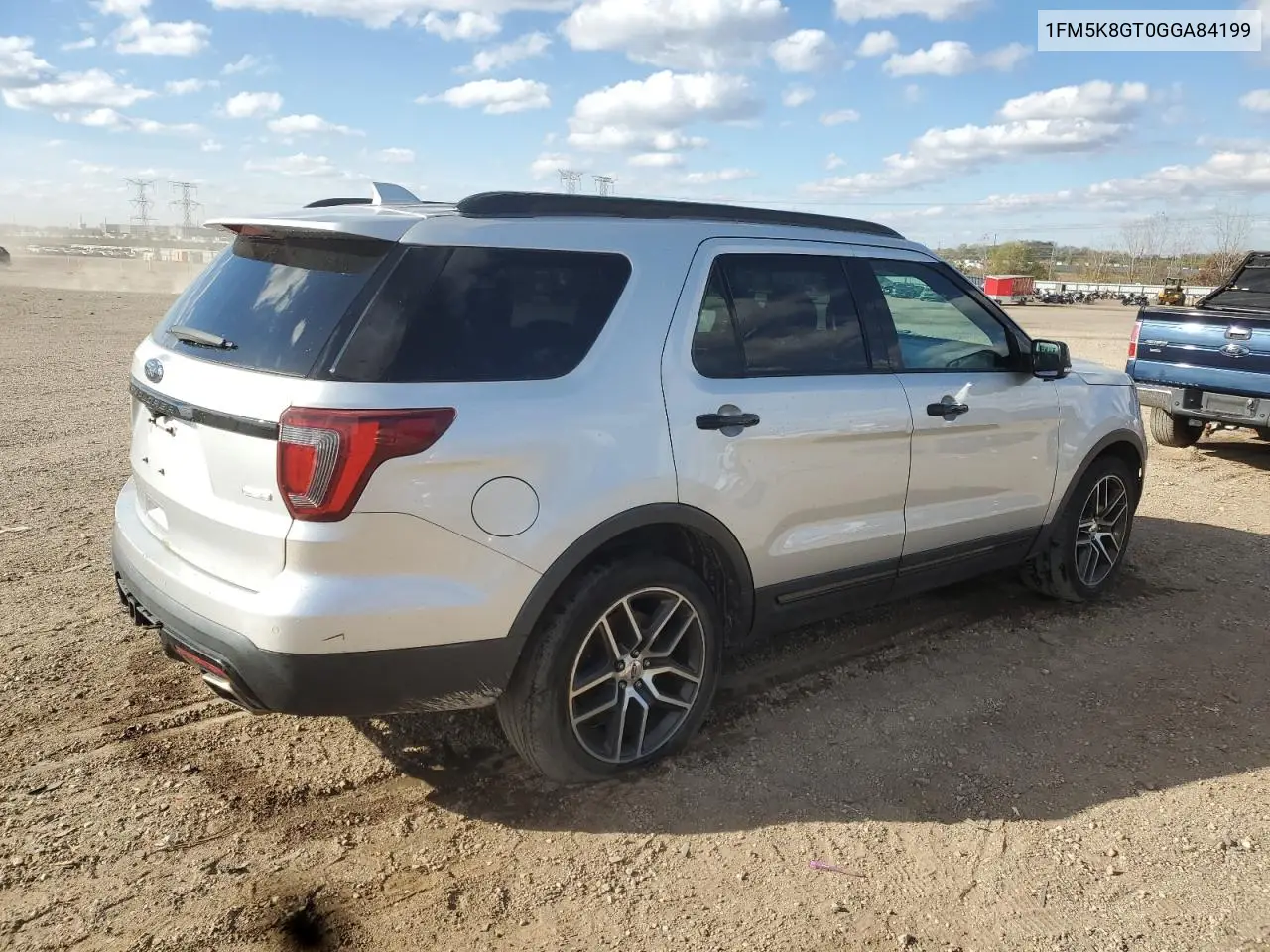 1FM5K8GT0GGA84199 2016 Ford Explorer Sport