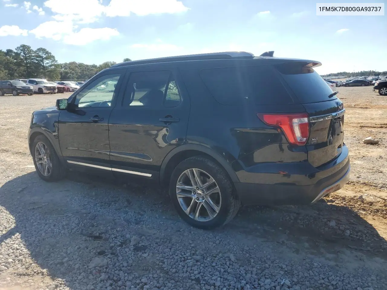 1FM5K7D80GGA93737 2016 Ford Explorer Xlt