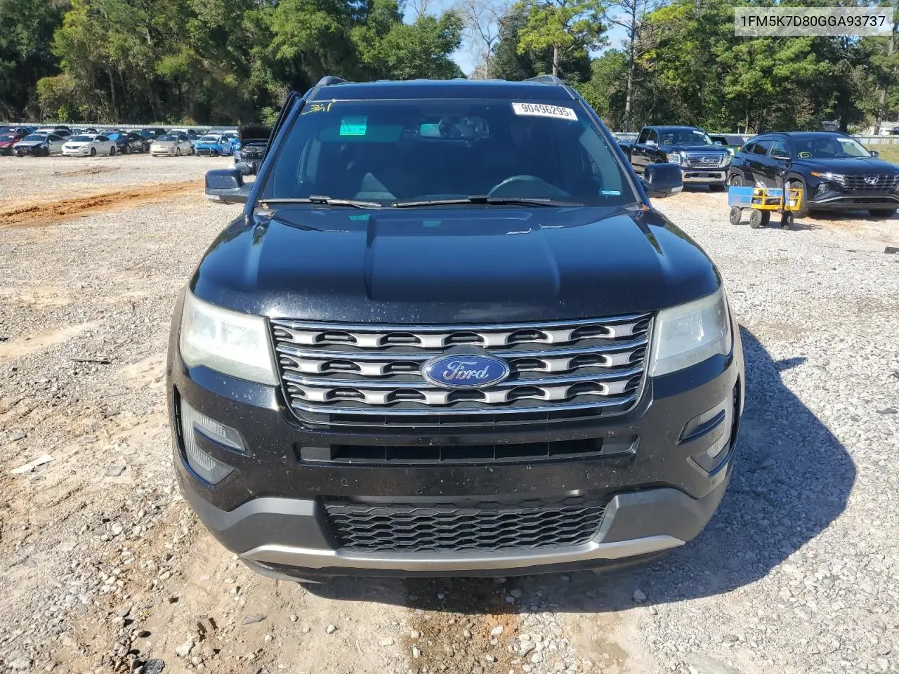 1FM5K7D80GGA93737 2016 Ford Explorer Xlt