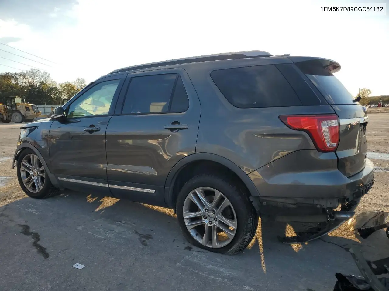 1FM5K7D89GGC54182 2016 Ford Explorer Xlt