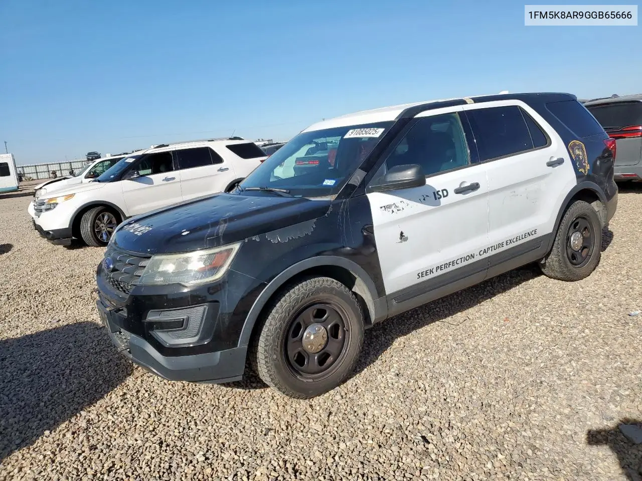 1FM5K8AR9GGB65666 2016 Ford Explorer Police Interceptor