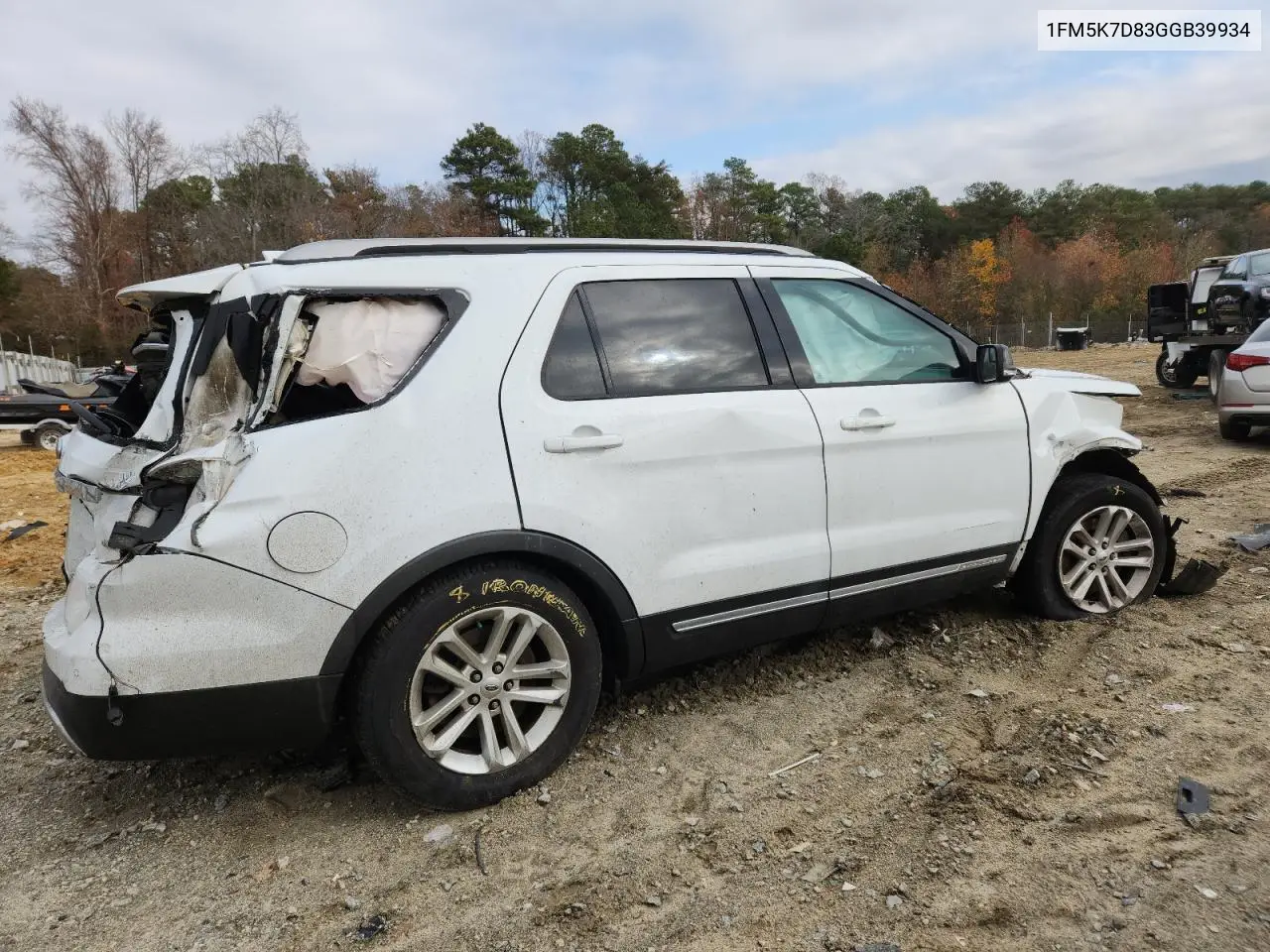 1FM5K7D83GGB39934 2016 Ford Explorer Xlt