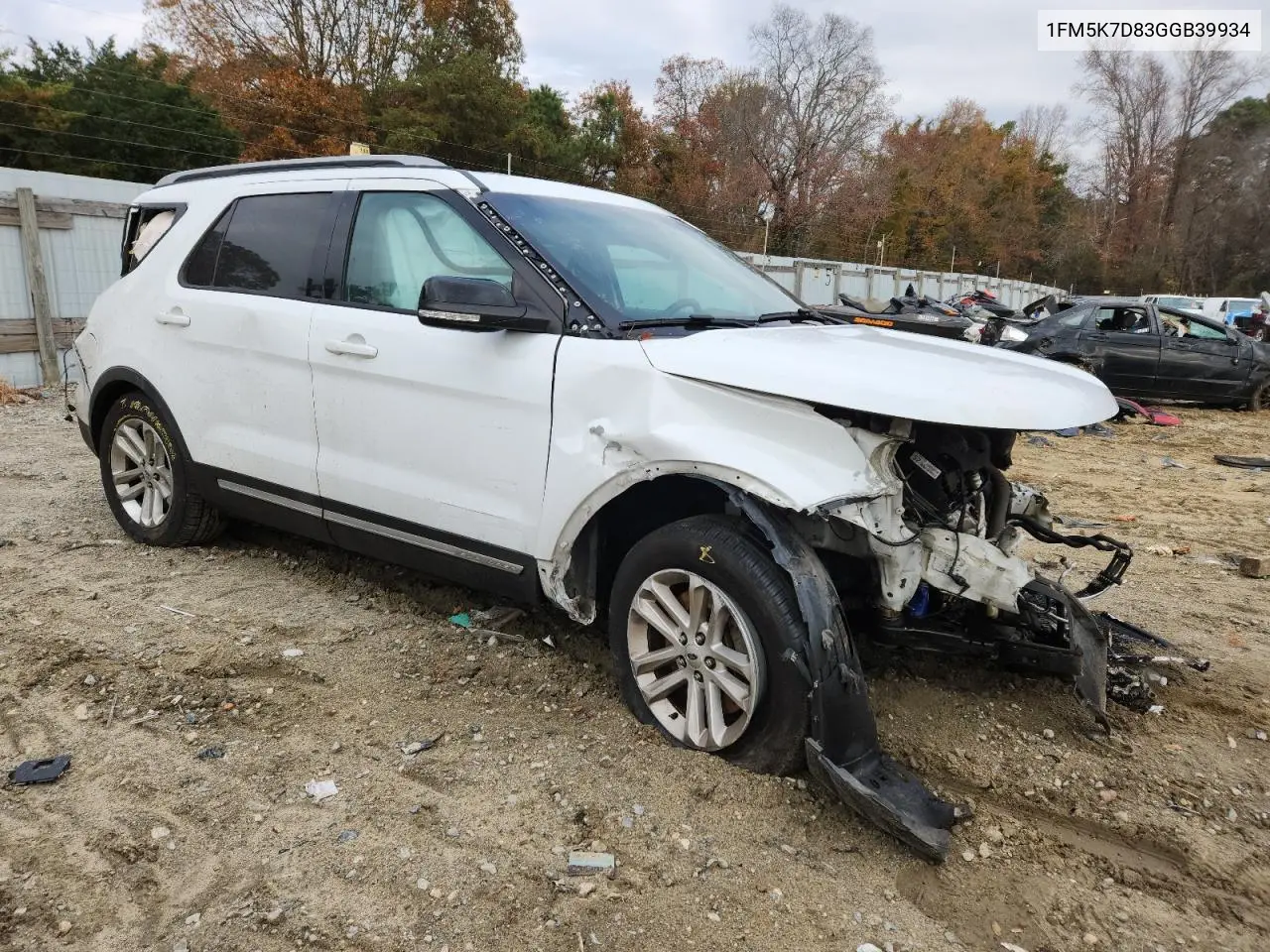 1FM5K7D83GGB39934 2016 Ford Explorer Xlt