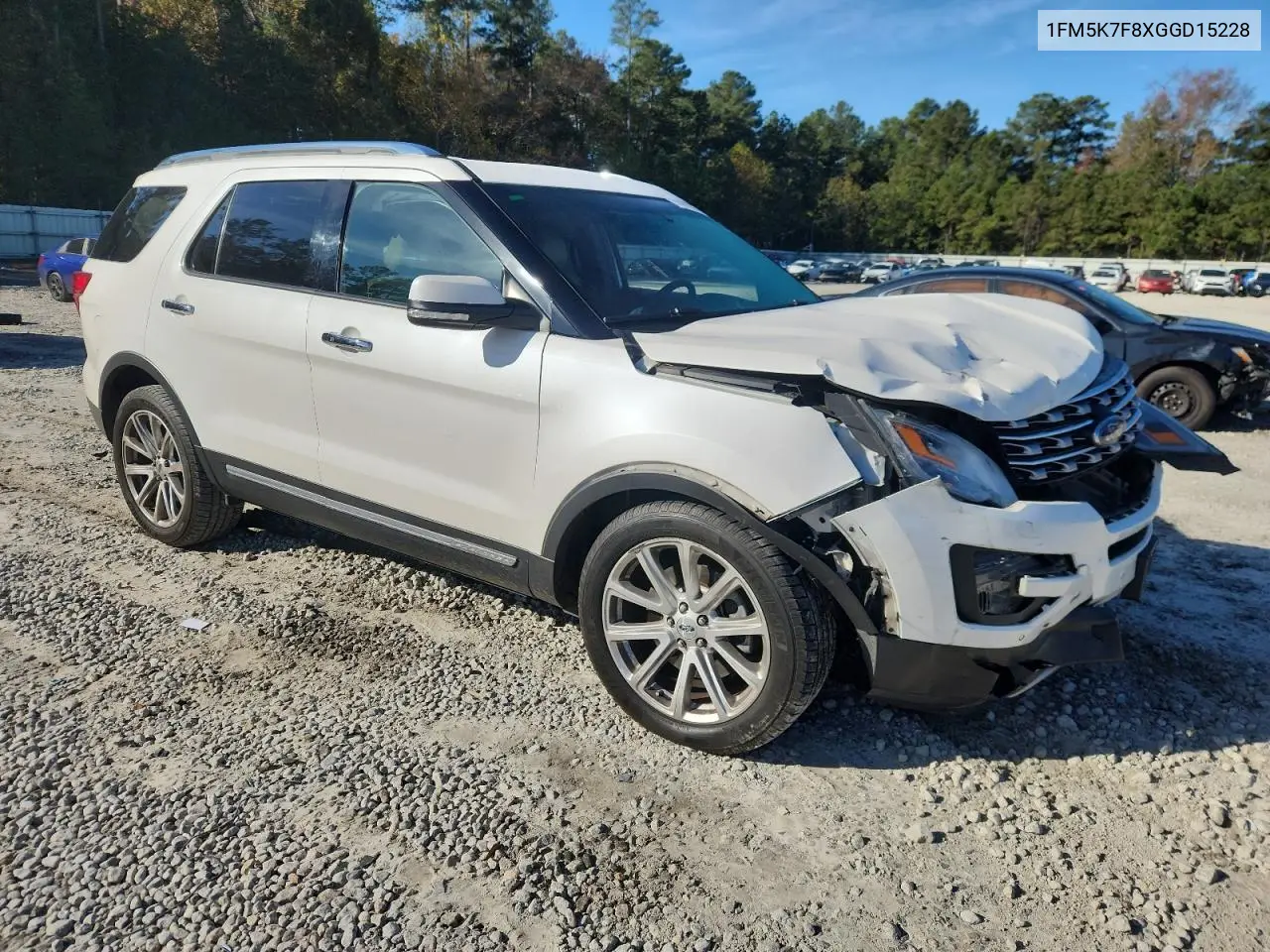 1FM5K7F8XGGD15228 2016 Ford Explorer Limited