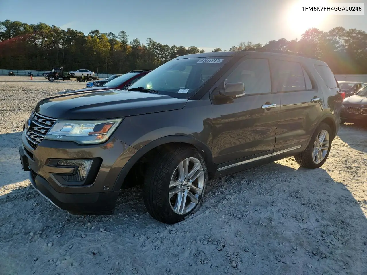 1FM5K7FH4GGA00246 2016 Ford Explorer Limited