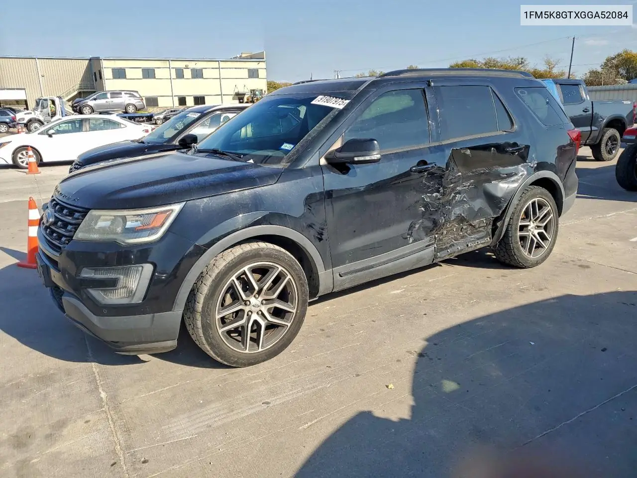 1FM5K8GTXGGA52084 2016 Ford Explorer Sport