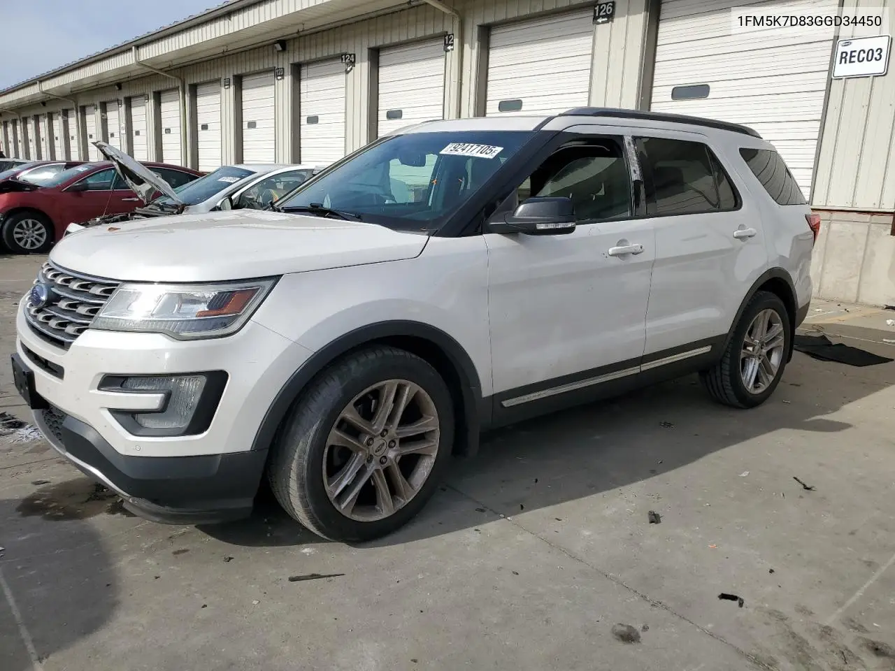 1FM5K7D83GGD34450 2016 Ford Explorer Xlt
