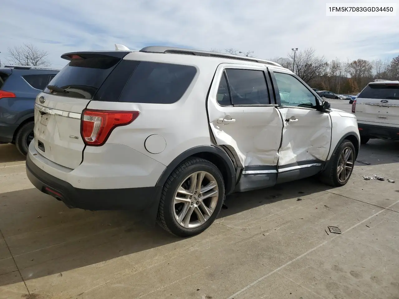 1FM5K7D83GGD34450 2016 Ford Explorer Xlt