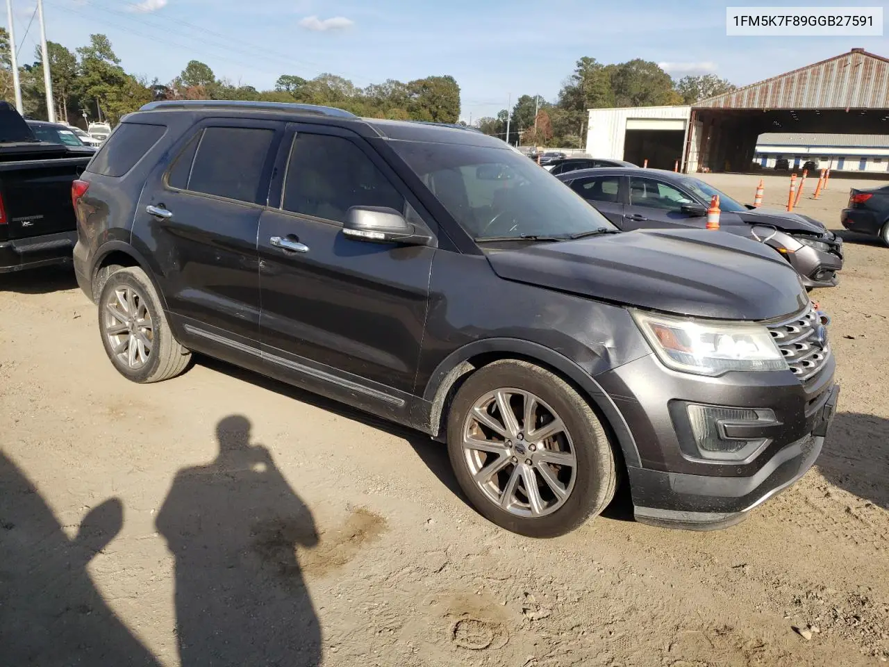1FM5K7F89GGB27591 2016 Ford Explorer Limited