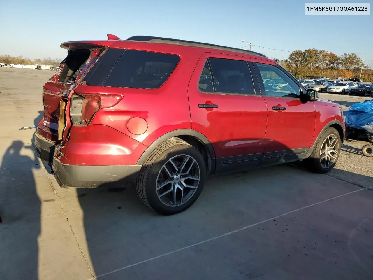1FM5K8GT9GGA61228 2016 Ford Explorer Sport