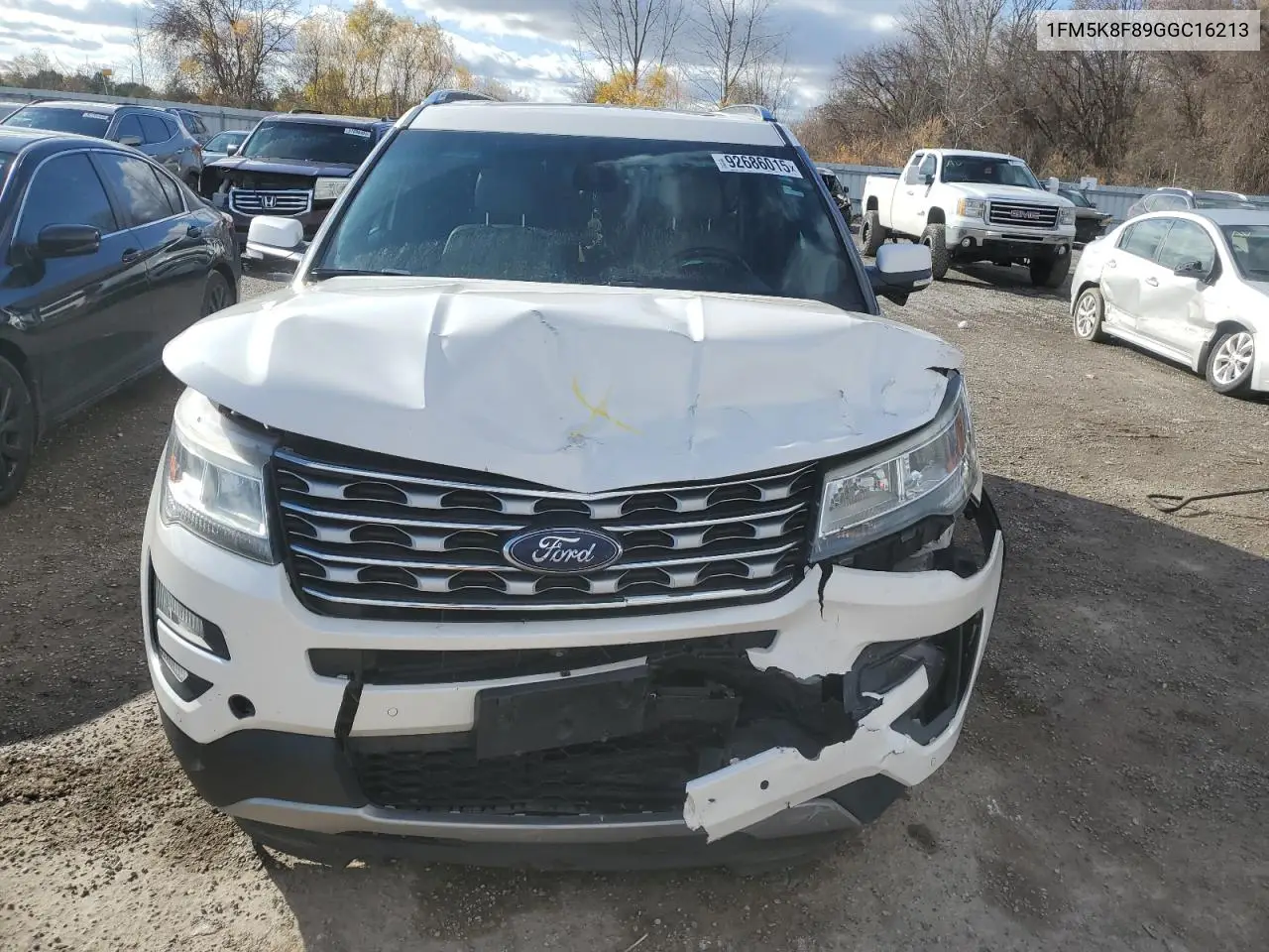 1FM5K8F89GGC16213 2016 Ford Explorer Limited
