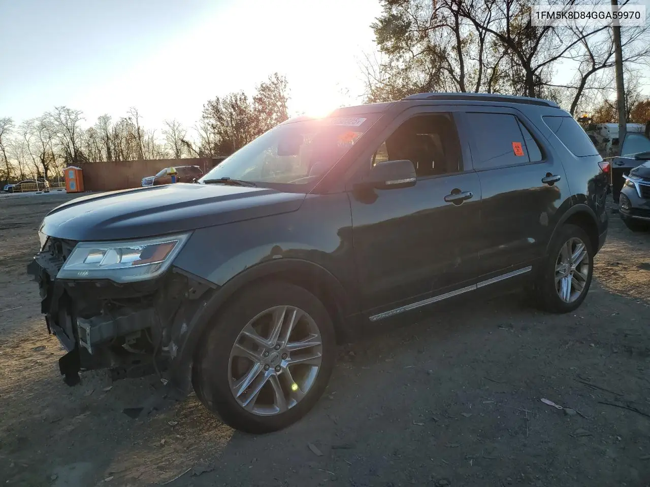 1FM5K8D84GGA59970 2016 Ford Explorer Xlt