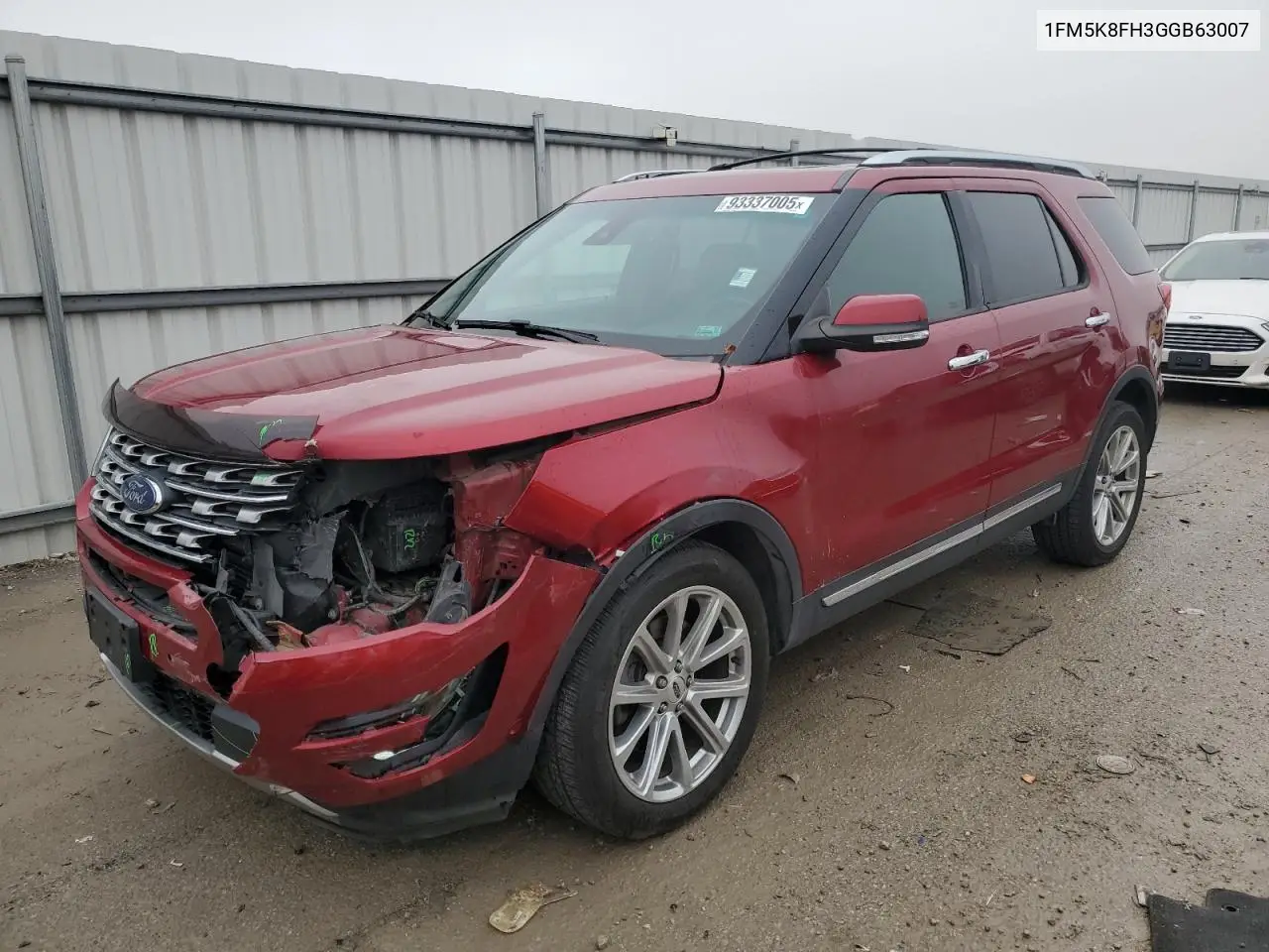 1FM5K8FH3GGB63007 2016 Ford Explorer Limited