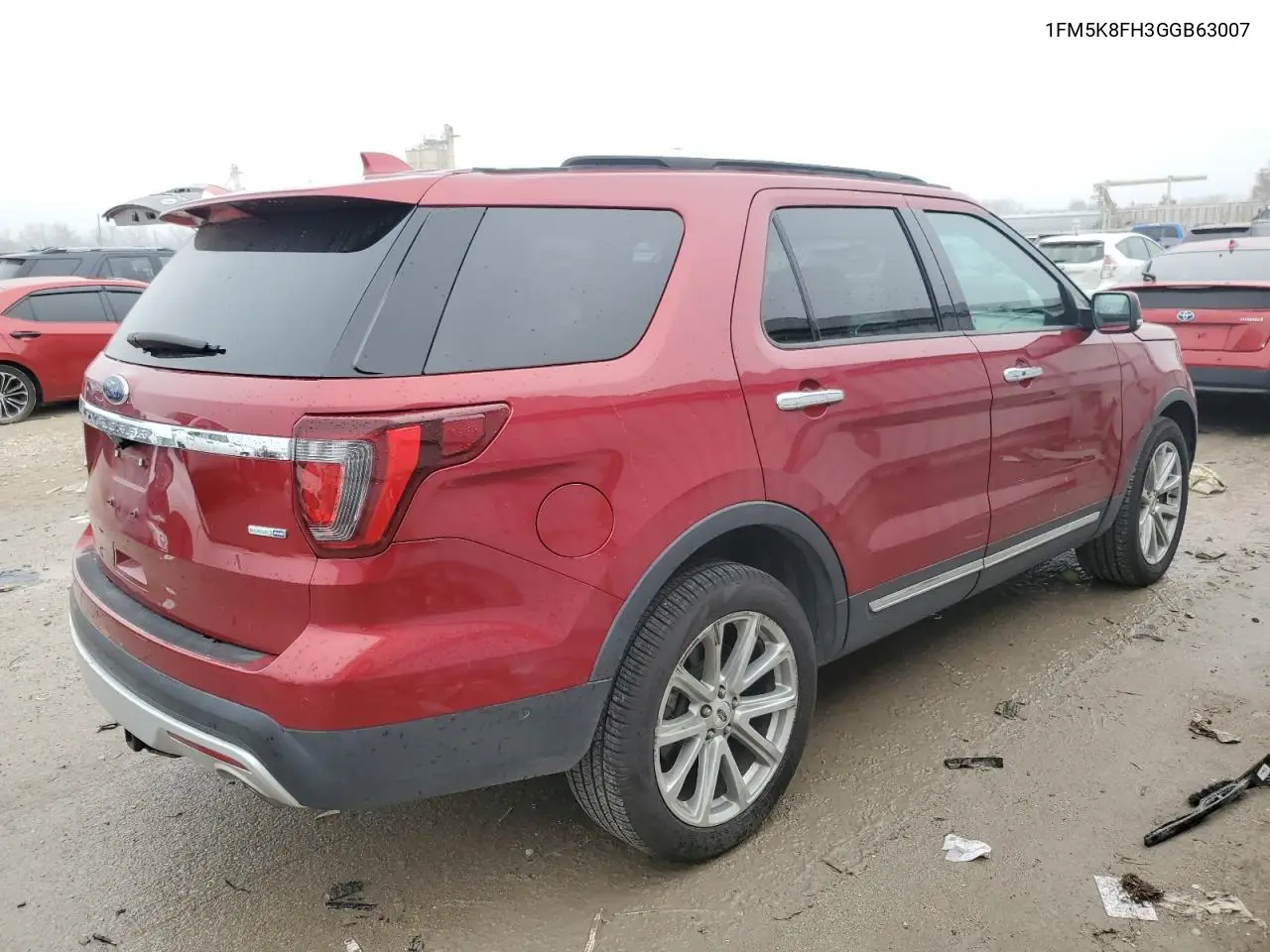 1FM5K8FH3GGB63007 2016 Ford Explorer Limited