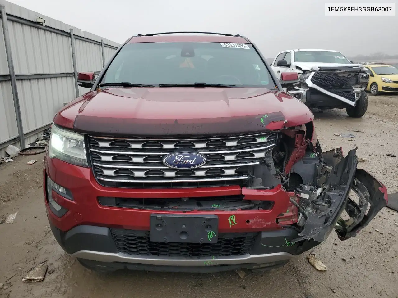 1FM5K8FH3GGB63007 2016 Ford Explorer Limited