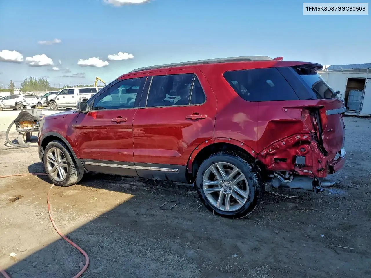 1FM5K8D87GGC30503 2016 Ford Explorer Xlt