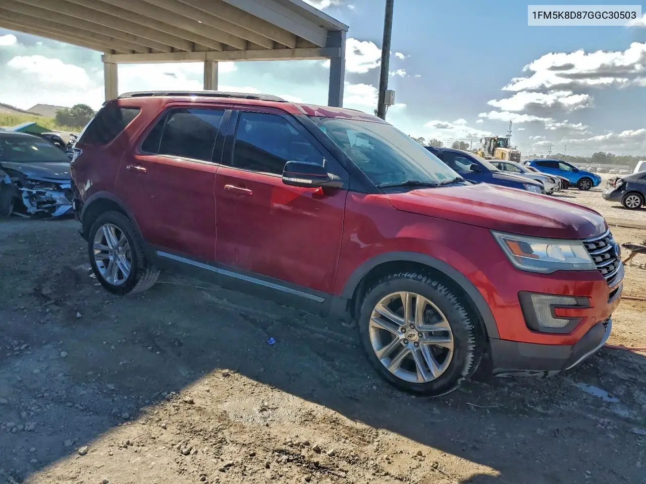 1FM5K8D87GGC30503 2016 Ford Explorer Xlt