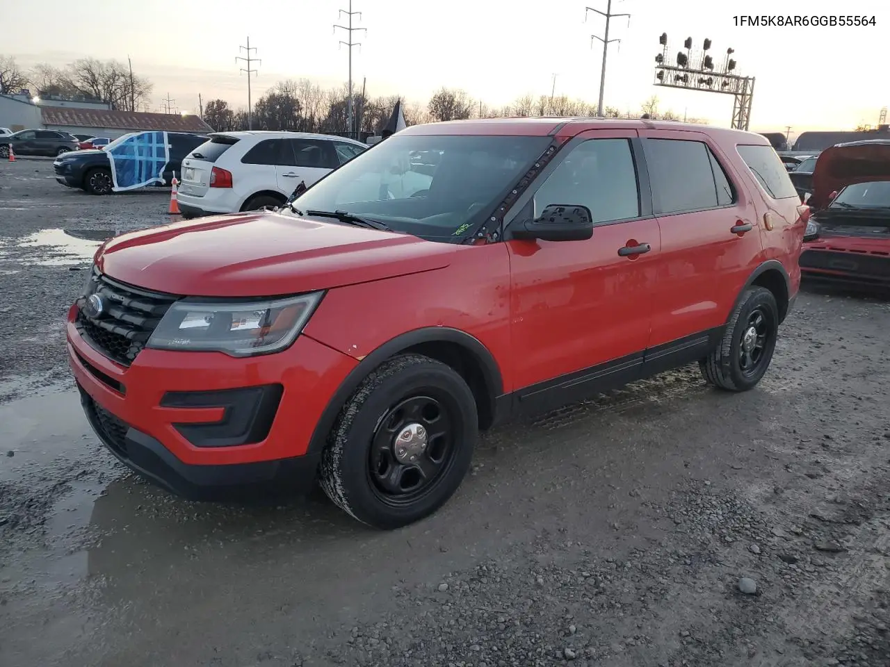 1FM5K8AR6GGB55564 2016 Ford Explorer Police Interceptor