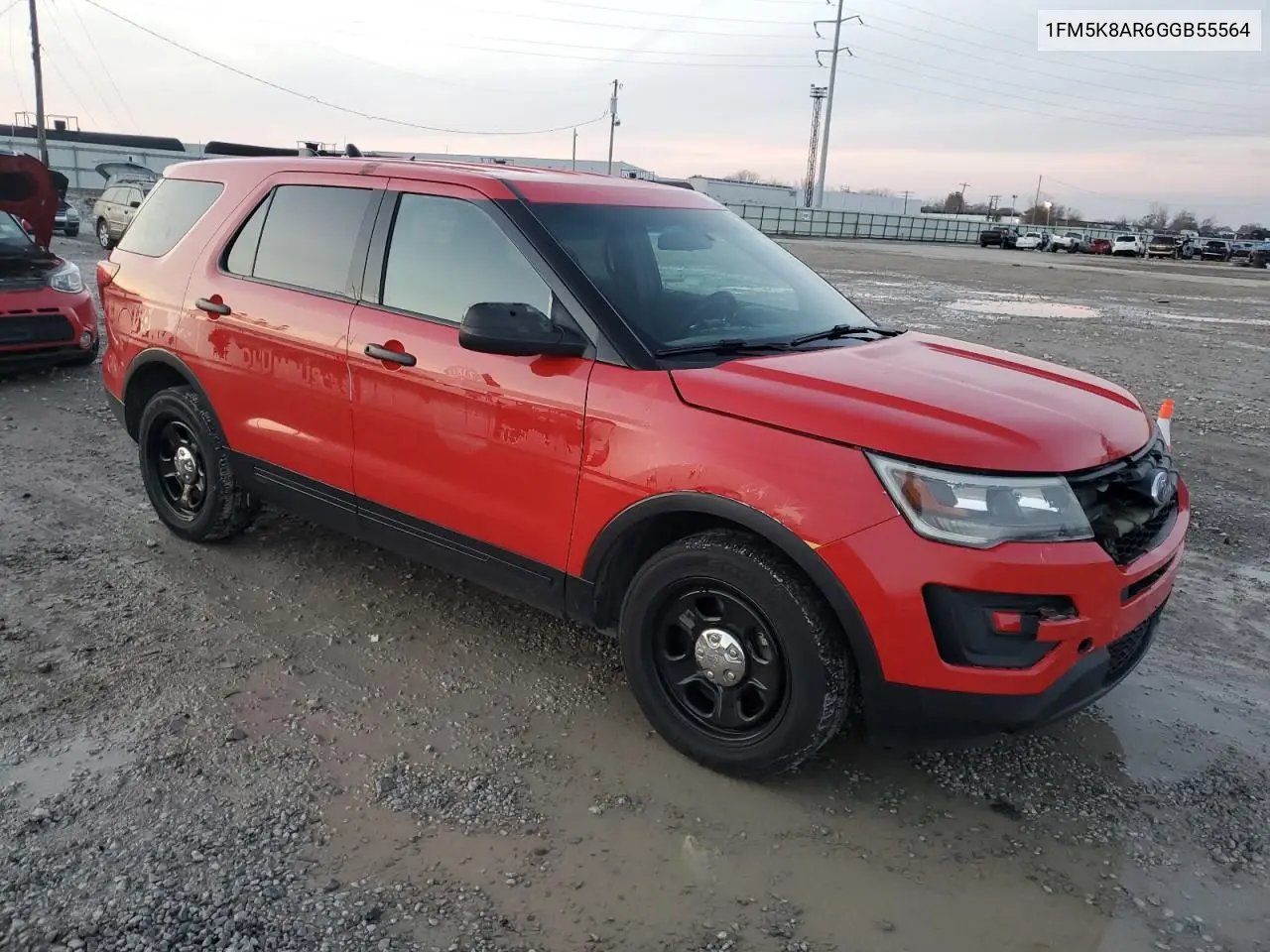 1FM5K8AR6GGB55564 2016 Ford Explorer Police Interceptor