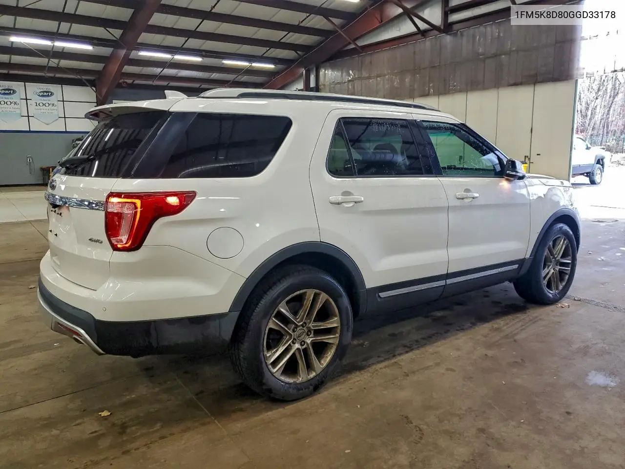 1FM5K8D80GGD33178 2016 Ford Explorer Xlt